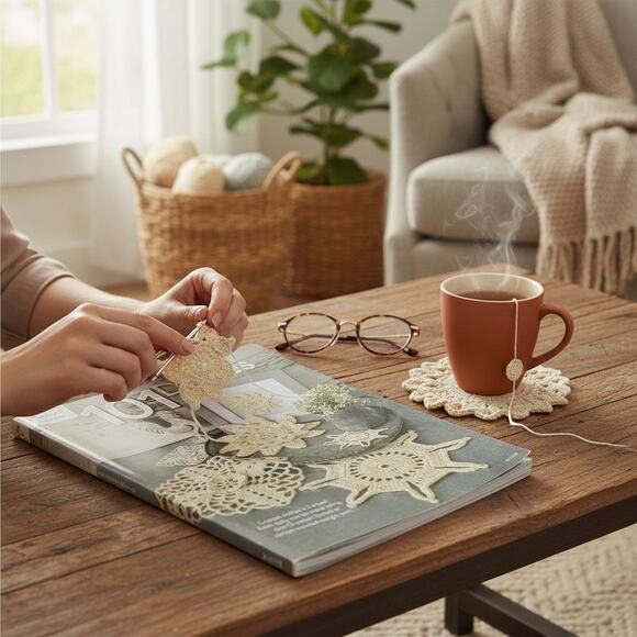 101 Doilies published by Annie's Crochet pattern book for crocheting doilies - Picture 3 of 8